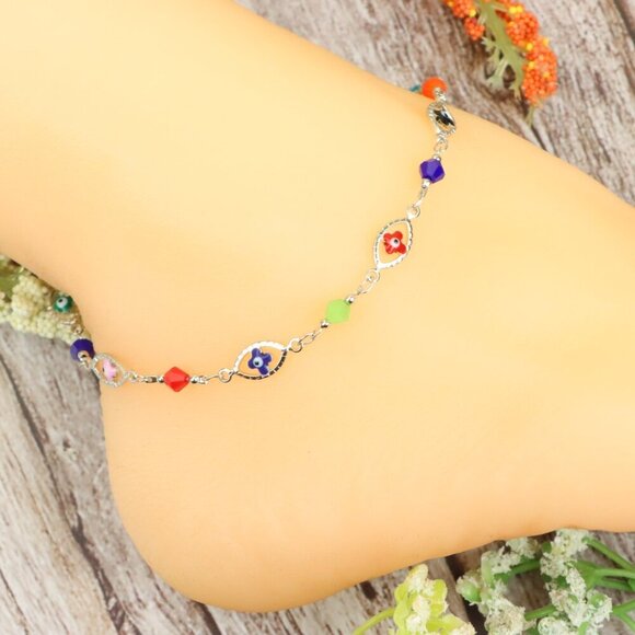 Dainty Anklet for Women – Elegant Everyday Jewelry & Perfect Gift | MLCRC1949 - Picture 3 of 10